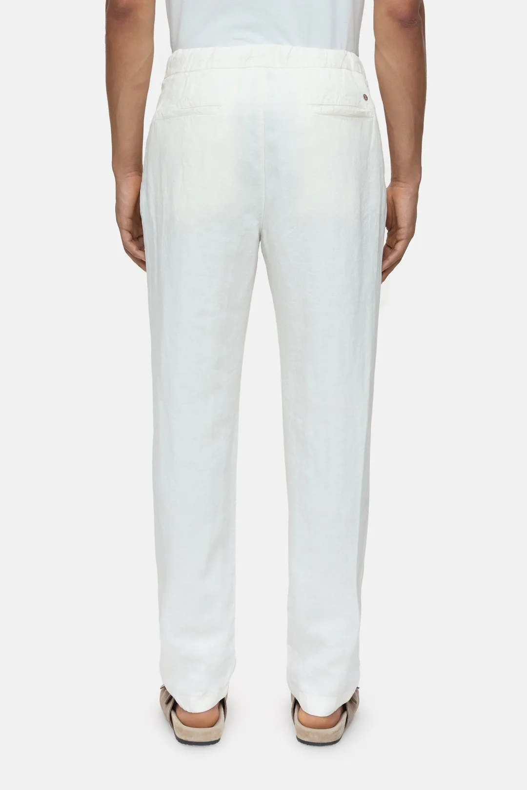 Closed Virgo Tapered Linen Pant Ivory