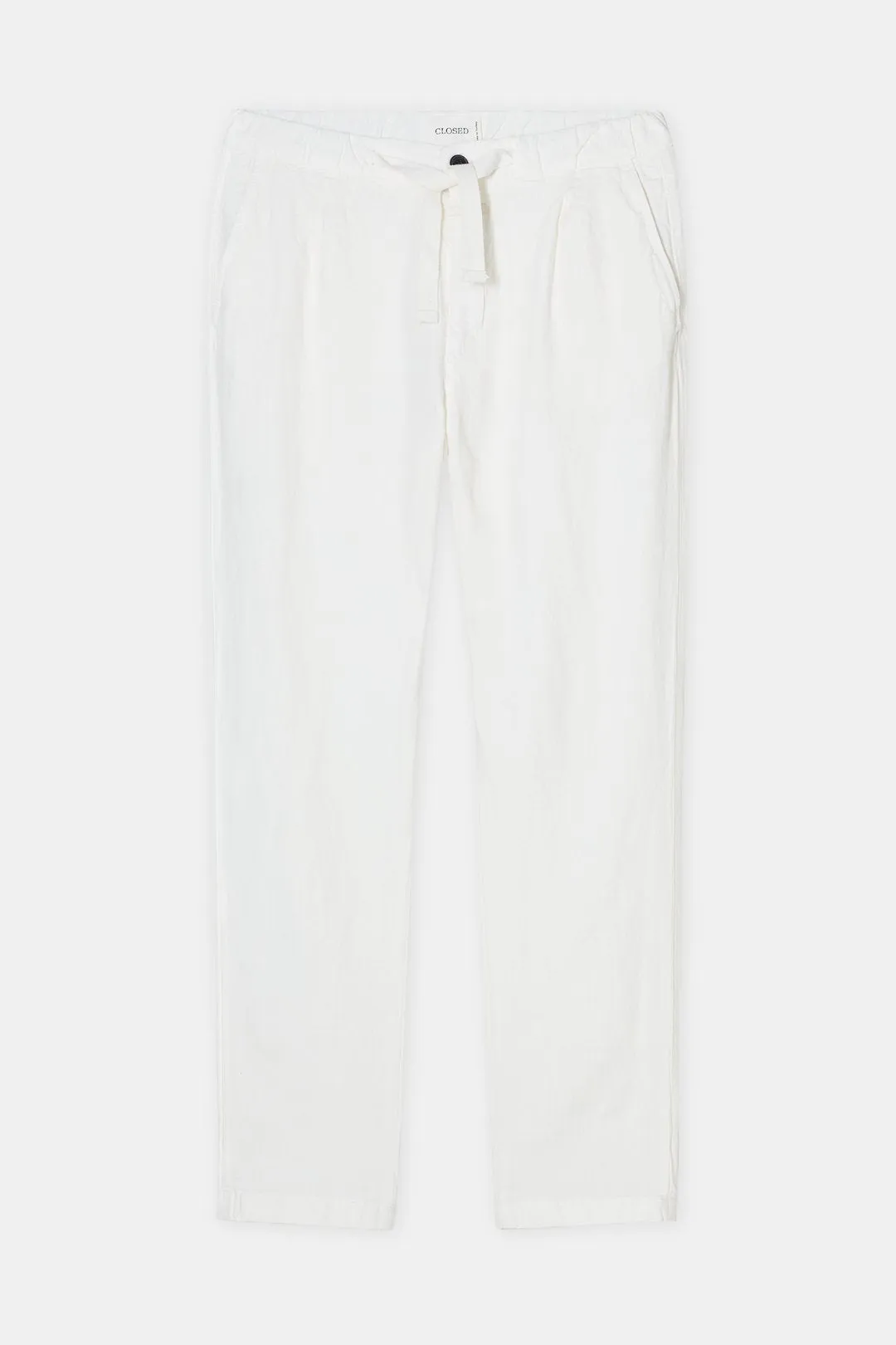 Closed Virgo Tapered Linen Pant Ivory