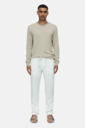 Closed Virgo Tapered Linen Pant Ivory