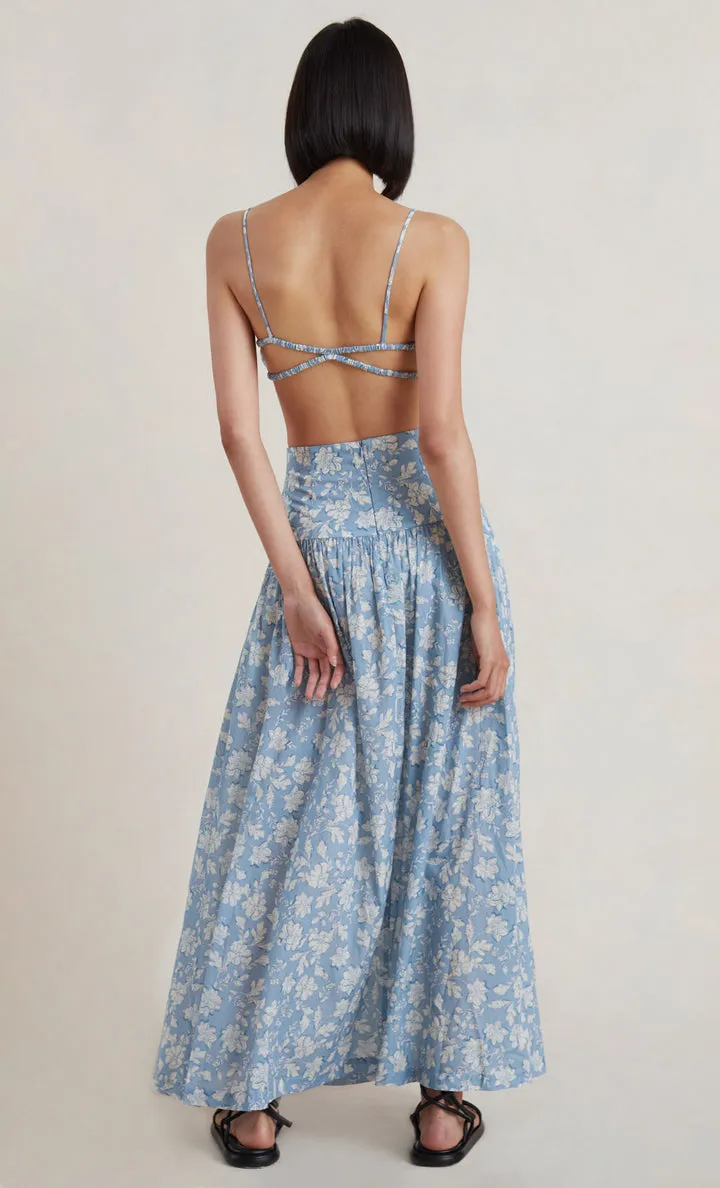 Floral Skies Maxi Skirt