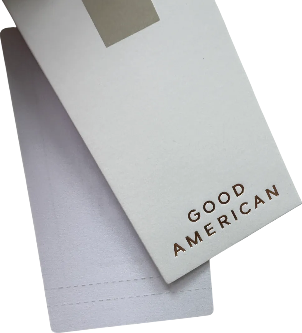 Good American White Scuba T-shirt Bodysuit UK M