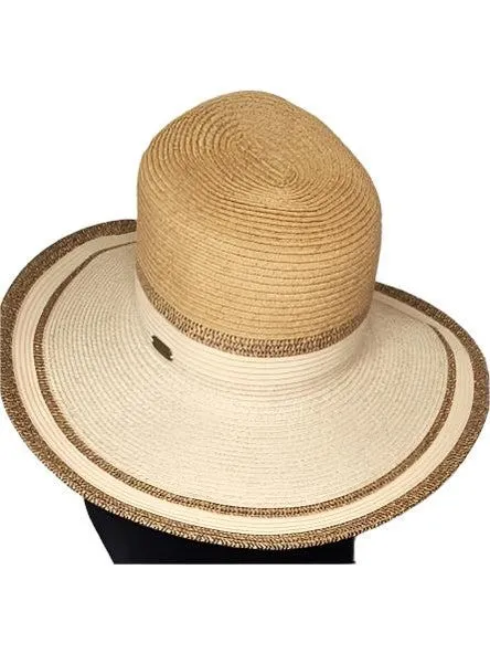 Hat-Tan-Paper Braid Floppy-Women's-HH2652B